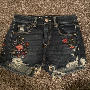 AE hi rise Jean Shorts